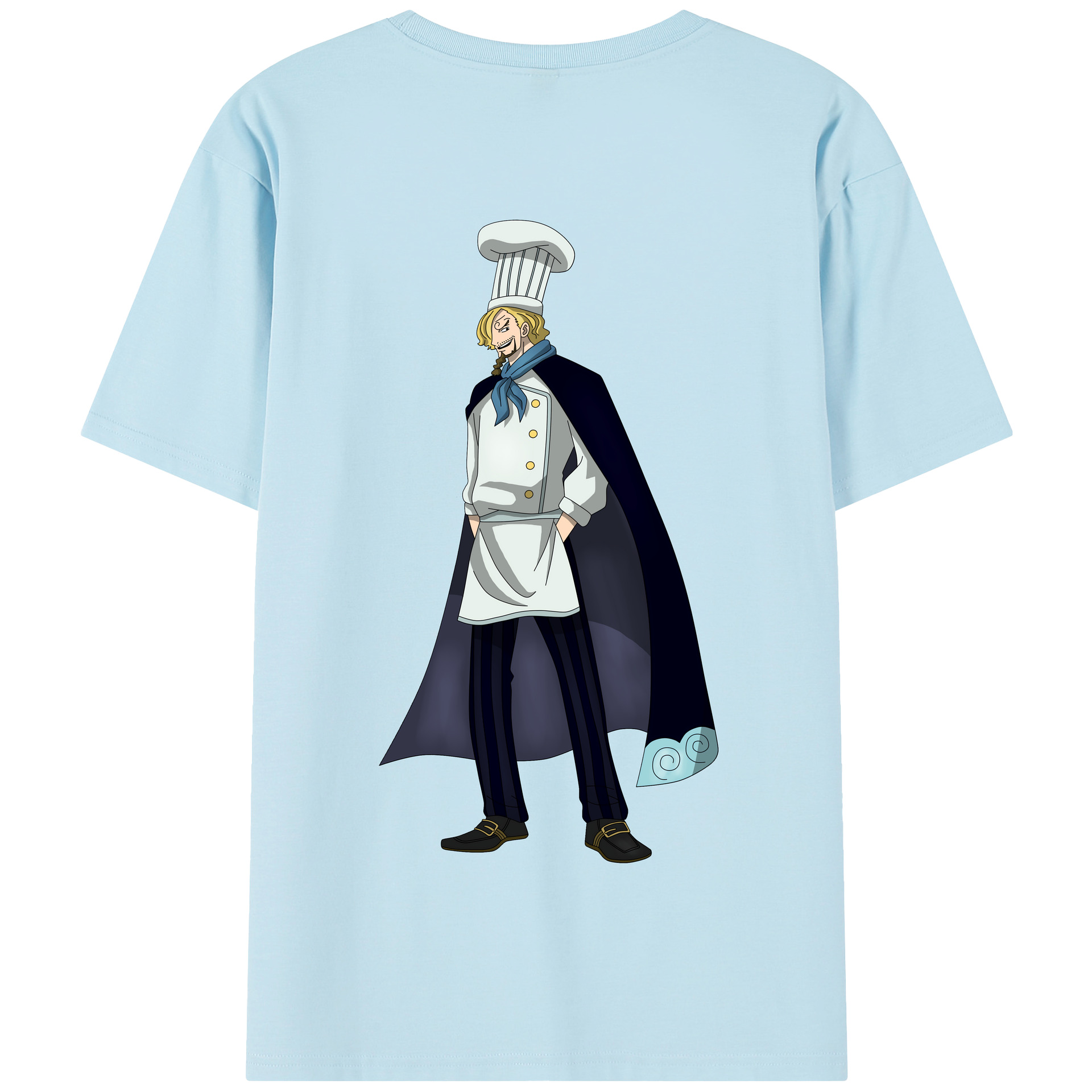 ワンピース サンジ ONE PIECE Sanji 綿100％半袖Tシャツ（背面プリント）